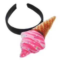 Mikinona Eis-Stirnband Eishut neuartiges Stirnband Haarband Haargummis Haarschmuck Tiara Haarbänder für Mädchen Haarstirnbänder für Damen Cosplay Ausgabekarte Kopfbedeckung Fräulein Stoff von Mikinona