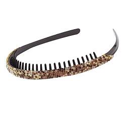 Mikinona Haarreifen haar spangen haarclips hair ties mädness schenken verlobt Zähne Kamm Stirnband Strass-Stirnband modische Stirnbänder Frauenhaare gezahnter Haarreif Erwachsener Südkorea von Mikinona