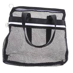 Mikinona Reise-Kulturbeutel Damenhandtaschen Reise-Kosmetiktasche aufbewahrungssack Storage Pockets Reisetaschen-Toilettenartikel Make-up-Taschen tragbare Netz-Strandtasche von Mikinona