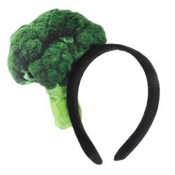 Mikinona pflanzliches Stirnband Kopfbedeckung für die Duschkopfband grünes Haarband Haarschmuck Haargummis Tiara Cosplay-Stirnband Haarbänder für Mädchen Gemüse Kleidung Fräulein Stoff von Mikinona
