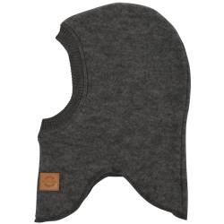 Mikk-line Wolle Fullface Anthracite Melange 62/68 | Oeko-TEX Standard 100 | Schlupfmütze Kinder Wolle | Balaclava Kinder | Schalmütze Kinder Im Einem Unisex-Design von Mikk-line