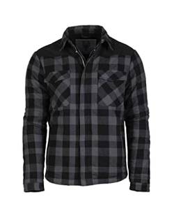 Mil-Tec Herren LUMBERJACKET SCHWARZ/GRAU Jacke, M von Mil-Tec