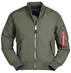 Mil-Tec Herren Ma1 Jacke, Oliv, 3XL von Mil-Tec