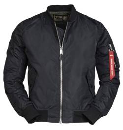 Mil-Tec Herren Ma1 Jacke, Schwarz, M von Mil-Tec