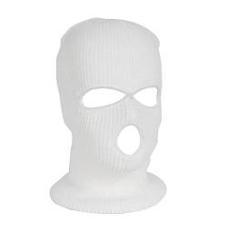 Mil-Tec Kopfhaube Balaclava Acryl 3-Loch, Weiß, Einheitsgröße von Mil-Tec