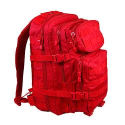 Mil-Tec Military Army Patrol MOLLE Assault Pack Taktischer Rucksack Tasche 20L Signal Rot von Mil-Tec