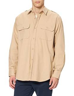 Mil-Tec Tropenhemd Langarm RipStop beige (GR.XL) von Mil-Tec