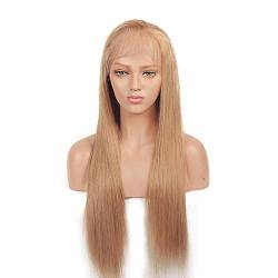 Mila Echthaar Perücke Honey Blonde 27# Glueless Full Lace Wig Glatt 100% Remy Human Hair Wig 130% Dichte 16inch/40cm von Mila Human Hair