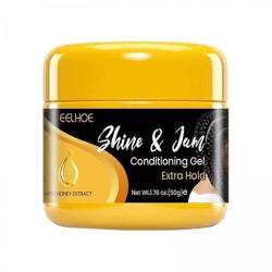 Milageto 2x Conditioning Gel For Hair Extra Hold All Hair Types Braid Gel Shining And Conditioning Hair Gel Styling Gel For Braiding Twisting Cornrows von Milageto