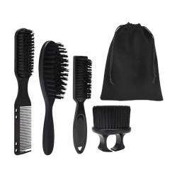 Milageto Friseurbürste und Friseurkamm-Set, professioneller, wiederverwendbarer, tragbarer Friseurschneidekamm, leicht, für Männer, Vatertagsgeschenke, Beutelpaket von Milageto