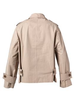 MILESTONE Damen Jacke Luciana beige Baum Wolle unifarben von Milestone