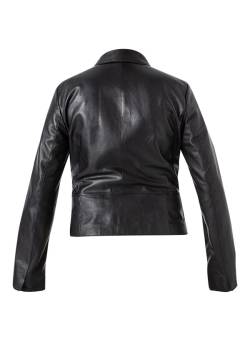 MILESTONE Damen Lederjacke Asia schwarz Leder unifarben von Milestone