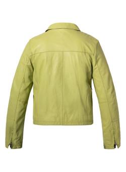 MILESTONE Damen Lederjacke Mallow grün unifarben von Milestone