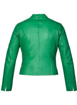 MILESTONE Damen Lederjacke Mogra grün Leder unifarben von Milestone