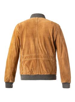 MILESTONE Lederjacke Amadeo Herren braun Uni & Uninah von Milestone