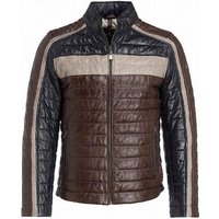 Milestone Lederjacke Cicero Steppjacke aus feinstem Lammnappa Leder von Milestone