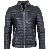 Milestone Lederjacke MS-Arezzo Echtleder Herren Lederjacke Steppjacke Lammnappa nachtblau von Milestone