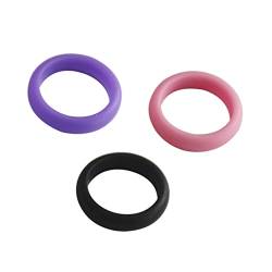 Milisten 3St Silikonring für Damen Fingerring aus Gummi Männer klingeln turnringe gymnastikringe Ring für Männer Herrenringe Ringe für den Sport Eheringe aus Silikon Gummiband Mann von Milisten