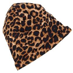 Milisten Damen Schlafhaube Schlafhaube Elastische Haarkappe Dekorative Beanie Nachtmütze Kopftuch Wickelbezug - Leopardenmuster von Milisten