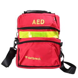 Milisten Erste-Hilfe-Tasche AED Medizinische Tasche Leere Erste Hilfe Tasche Leere Rettung Defibrillator Tasche Ersthelfer Tasche für Notfall Kritischer Gesundheitsschutz Rot von Milisten