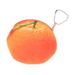Milisten Münzgeldbörse Mini Girlsorange Fuzzy für Obst Geldbörse Orange mit Plüsch D Aufbewahrung Frauen Neuheit Reißverschluss Cartoon Schlüsselanhänger Tasche von Milisten