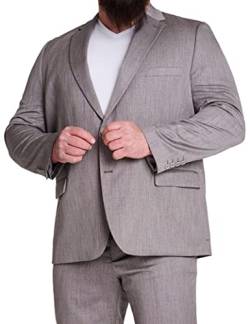 Mill&Tailor Herren Anzug Sakko Melange - Übergrößen gerechte Passform (52) von Mill&Tailor
