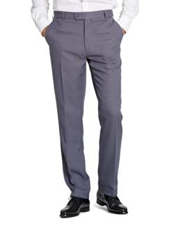 Mill&Tailor Herren Hose Flatfront Grau I Stoffhose für Männer I Chino Hose Herren I Anzug-Hose für Business & Freizeit I Regular Fit I Moderne Hose Herren I Stoff Hose mit Taschen von Mill&Tailor