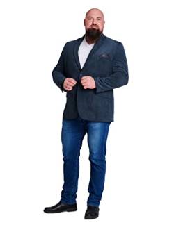 Mill&Tailor Herren Sakko mit Einstecktuch - Übergrößen gerechte Passform (35) von Mill&Tailor