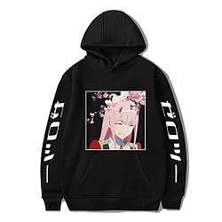 Anime Zero Two Hoodie Darling in The FRANXX 02 Bedruckte Kapuzen-Sweatshirts Pullover Tops für Männer und Frauen von Millay