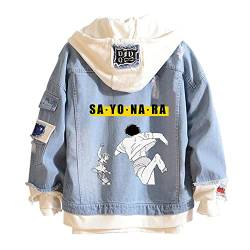 Banana Fish Jacke Ash Lynx Graphics Denim Kapuzenjacke Anime Kleidung Jeans Hoodie Mantel für Männer Frauen von Millay