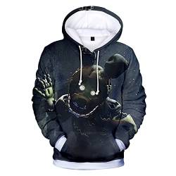 Millay FNAF Hoodies 3D gedruckt Spiel Langarm-Pullover mit Kapuze für Erwachsene/Jugendliche von Millay