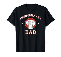 Weimaraner Papa Hund Vater T-Shirt von Miller Sye