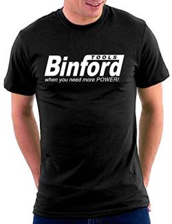 Binford Tools T-Shirt, Größe L, Schwarz von Million Nation