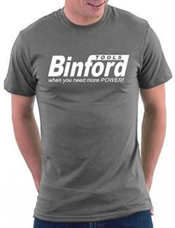 Binford Tools T-Shirt, Größe M, Darkgrey von Million Nation