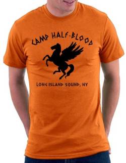 Camp Halfblood T-shirt, Größe XL, Orange von Million Nation