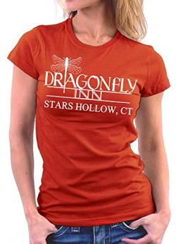 Gilmore Girls Dragonfly Inn Woman T-Shirt, Größe L, Rot von Million Nation