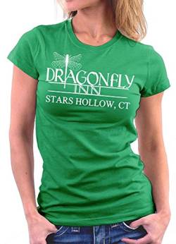 Gilmore Girls Dragonfly Inn Woman T-Shirt, Größe M, Kellygreen von Million Nation