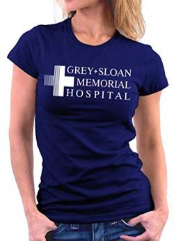 Million Nation Grey Sloan Memorial Greys Anatomy Woman T-Shirt, Größe XL, Navy von Million Nation