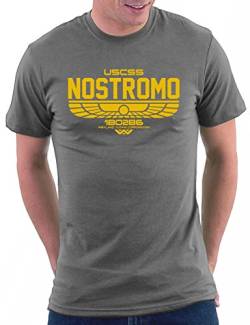 Nostromo Weyland Alien T-shirt, Größe XL, Darkgrey von Million Nation