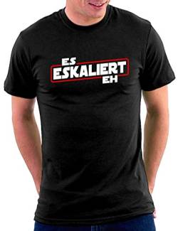 es eskaliert eh T-Shirt, Größe XL, Schwarz von Million Nation