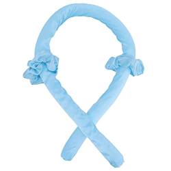 Haarlocken-Stirnband, Hitzefreier Lockenstab-Stirnband-Schaumschwamm, Keine Hitze, Lockenwickler, DIY-Haarstyling-Werkzeuge(Blau) von Milltrip