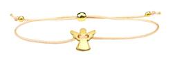 Milosa Armband Geschenk für Mädchen, Schutzengel Bändchen, Glücksbringer Armband für Kinder, Armbänder Makramee:Pfirsichfarben von Milosa