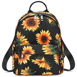 Rucksack Damen Klein, Wasserdicht Mini Rucksäcke für Mädchen (Sonnenblume) von Mimfutu