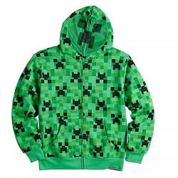 MINECRAFT Creeper Kostüm Jungen Jugend Sweatshirt Hoodie, Grün , S von Minecraft