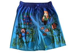 Minecraft Badeshorts Badehose Surfshorts (as3, Numeric, Numeric_134, Regular, blau) von Minecraft