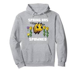 Minecraft Bee Spring Has Spawned Graphic Blocks Pullover Hoodie von Minecraft