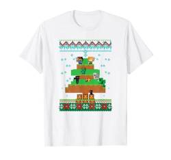 Minecraft Christmas Group Block X- Mas Tree Ugly Sweater T-Shirt von Minecraft