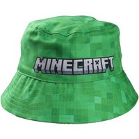 Minecraft Fischerhut Minecraft Creeper Kinder Jungen Hut Gr. 52 bis 54, 100% Baumwolle in Grün oder Blau von Minecraft