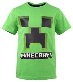 Minecraft Global Brands Group T-Shirt Grünes mit Gesicht des Creeper Kaktus OFFIZIELLES Original-Videospiel (6 Jahre) von Minecraft