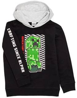 Minecraft Hoodie Jungen Kinder Game Creeper Black Mit Kapuze Jumper 11-12 Jahre von Minecraft